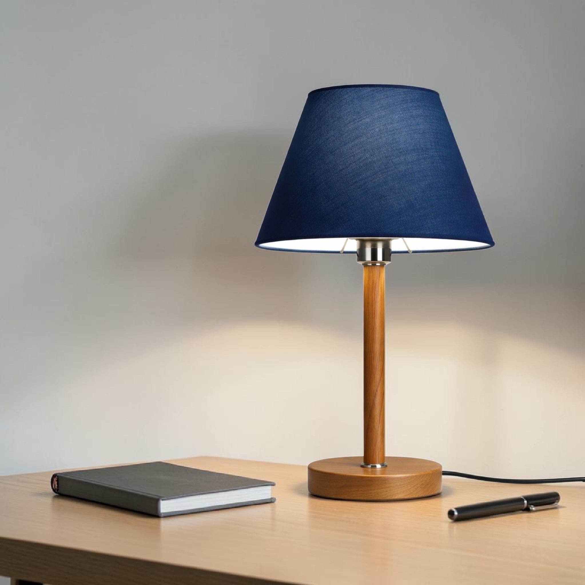 Noir Oak Table Lamp